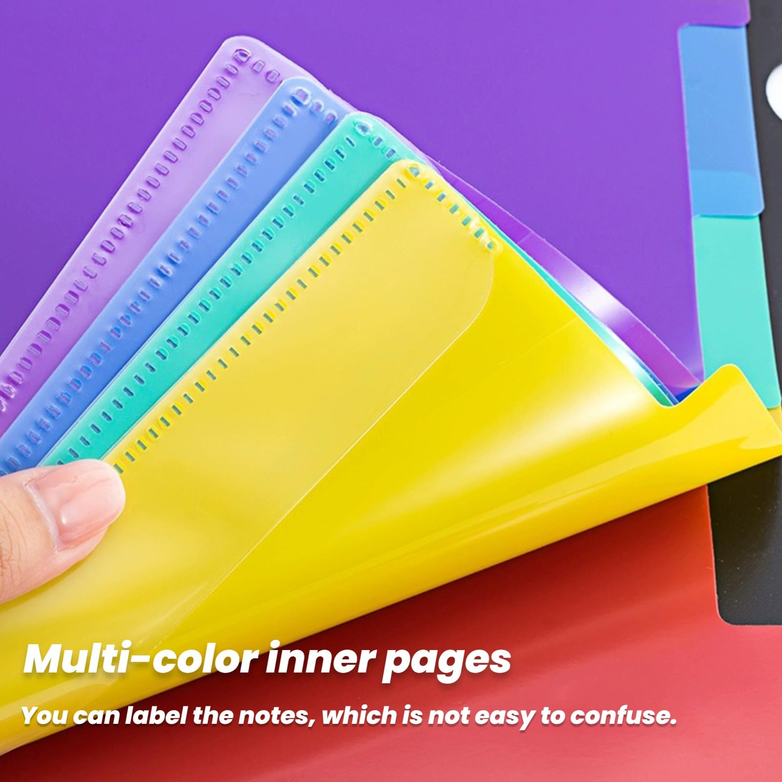 OUDQFCJ Notenmappe A4 - 60 Taschen Wasserdichte Präsentationsmappe Für Musik & Dokumente