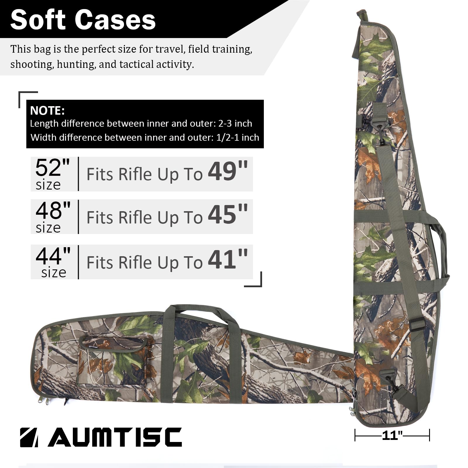 Borsa Da Sci Imbottita AUMTISC | Regolabile Da 157 A 180 Cm, Con Tasche, Per Snowboard E Sci - 3
