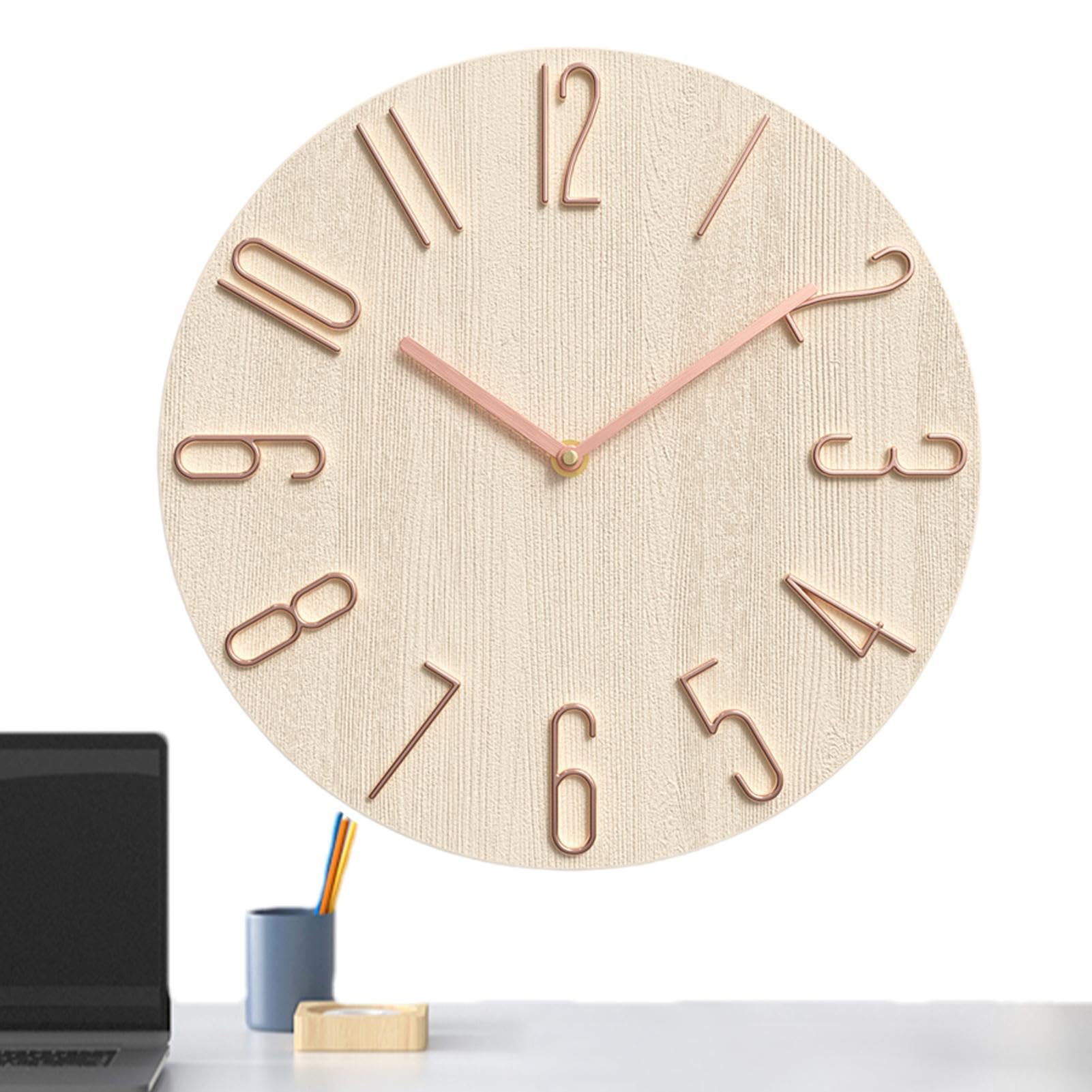 Horloge murale simple lisible et silencieuse pour résoudre les matins pressés