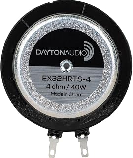 Dayton Audio EX32HRTS-4 IMS™ High Roll Textile Suspension 32mm Interchangeable Hardware Mount Exciter 40W 4 Ohm