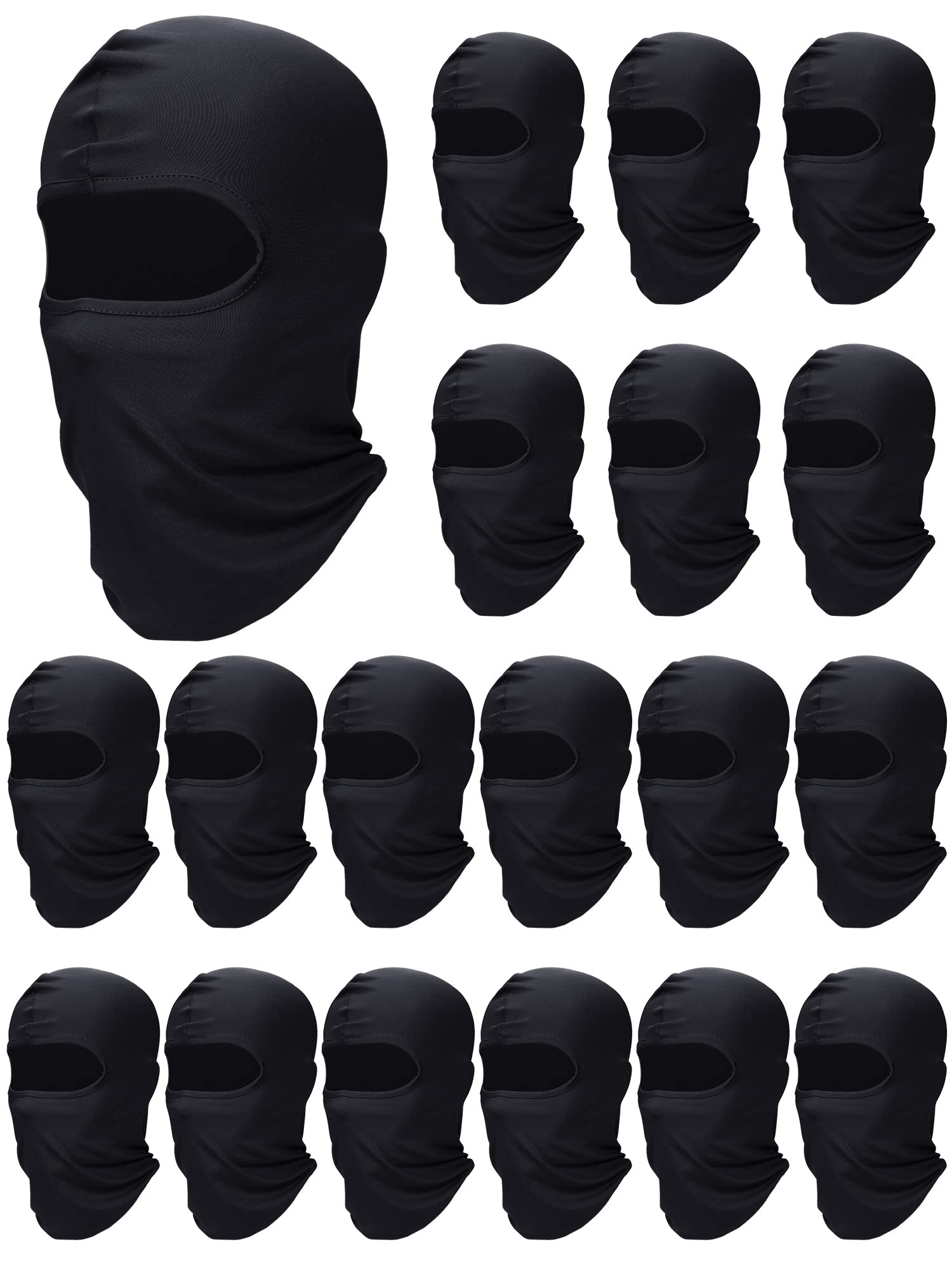 Loopeer 18 Pcs Balaclava Ski Mask for Men Full Face Cover Shiesty Mask Summer UV Protection Motorcycle Outdoor