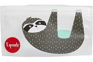 Pack of 2 Sloth Snack Bags by 3 Sprouts