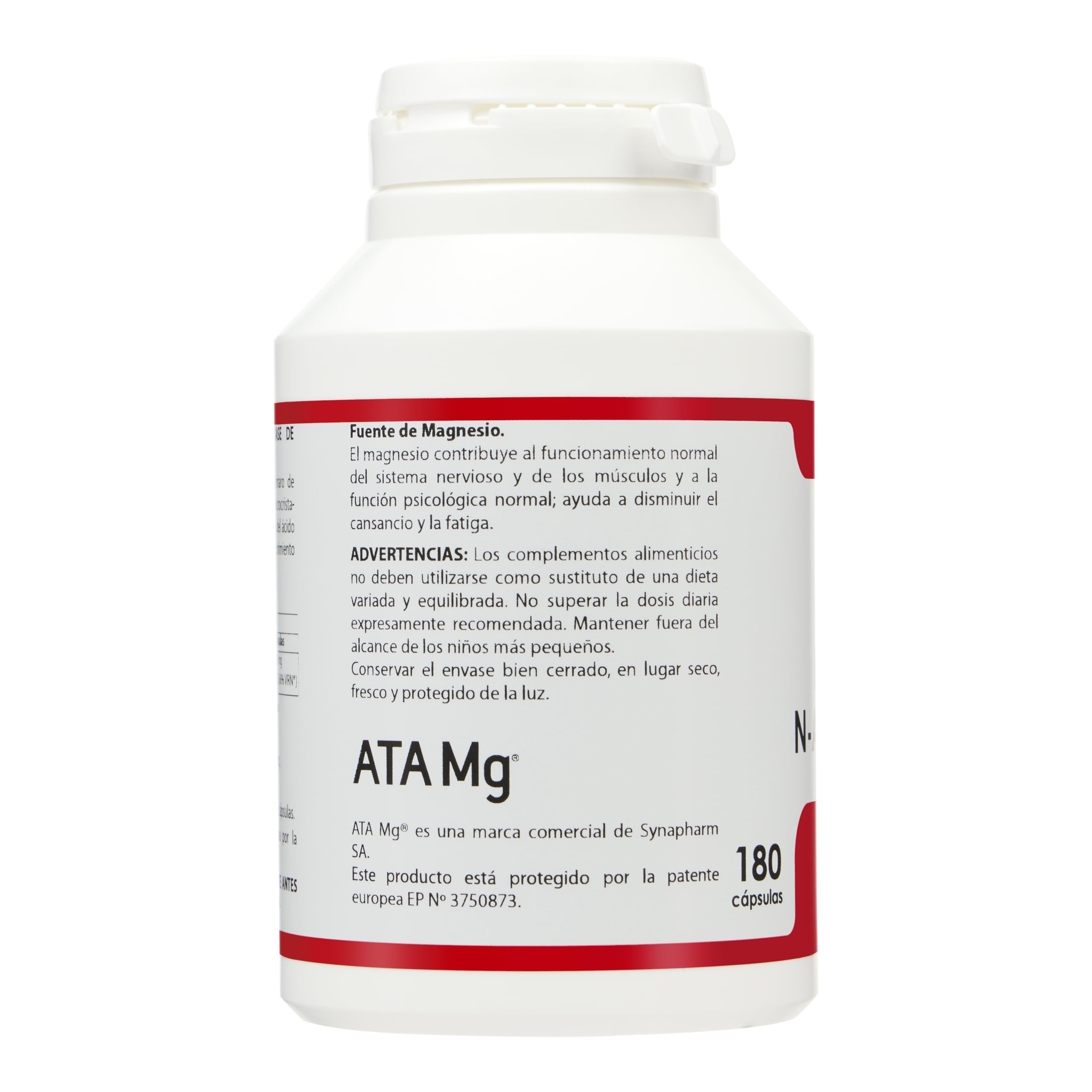 Holomega Magnesio N-Acetil Taurina – 180 Cápsulas (3 Meses) | Alta Biodisponibilidad ATA Mg® | Sistema Nervioso, Estrés y Fatiga | Magnesio de Alta Absorción | Equisalud