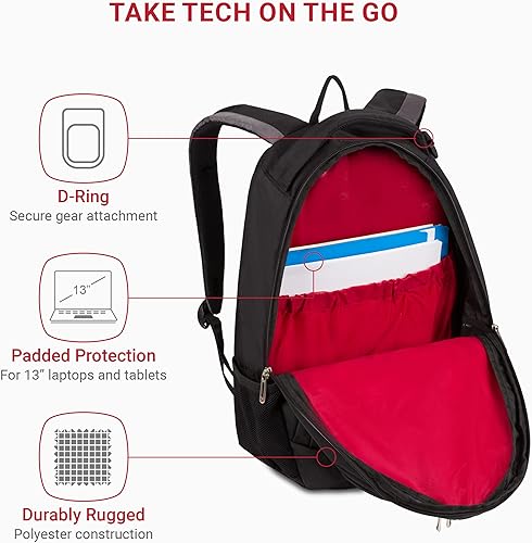 Miniatura 2 de SwissGear 1186 Mochila de Bungee liviana bolsa de viaje