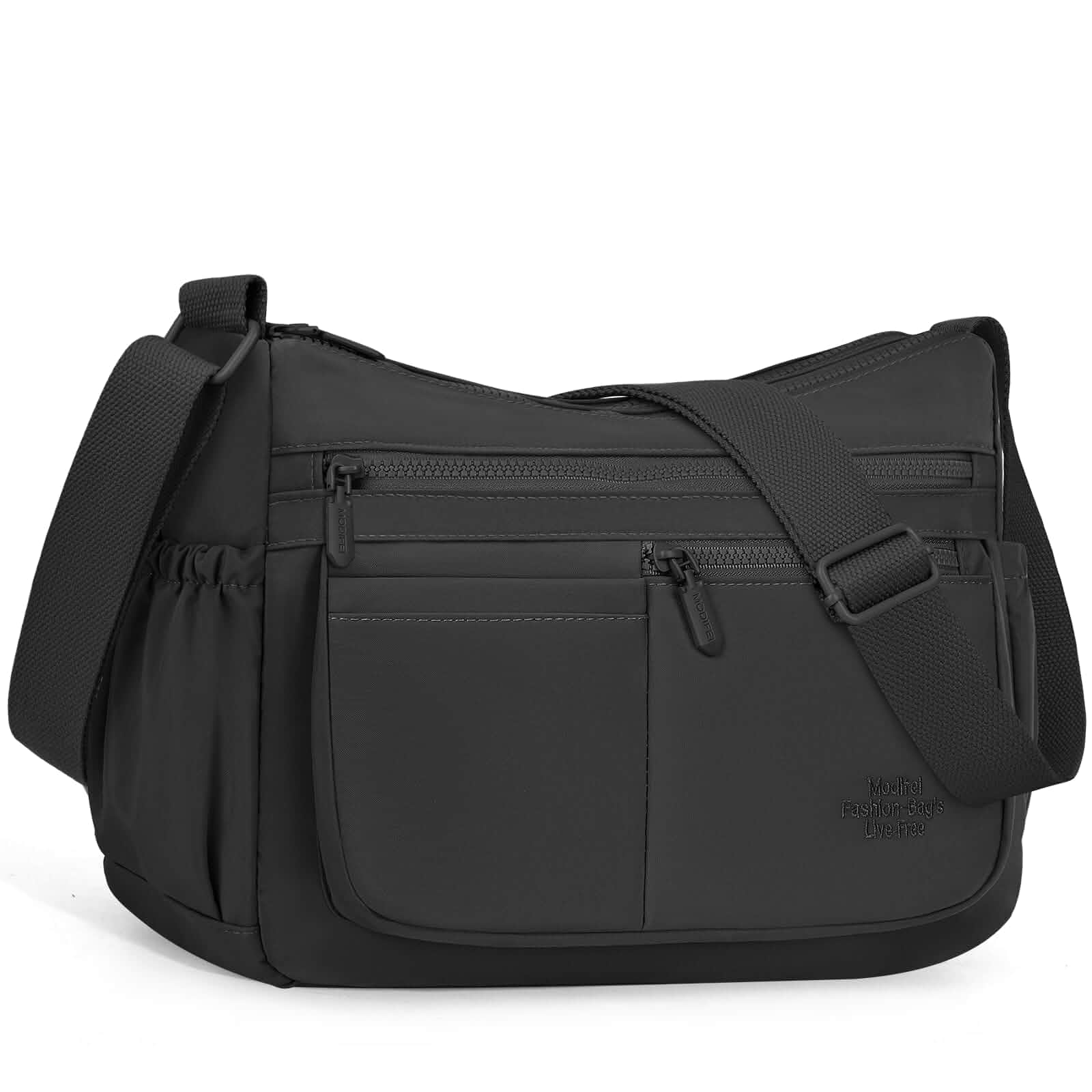 Crossbody Bags for Women, Adjustable Strap & Multi Pocket Nylon Waterproof Cross Body Purse with Zip, Fits 12.9" Ipad, 11-Pockets, for Commute, Daily Use, Travel