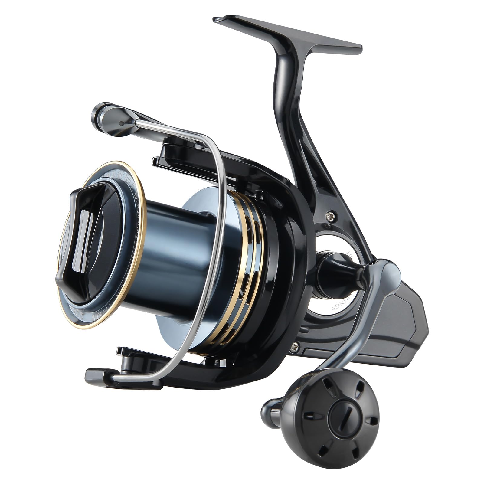 Big Game Surf Spinning Fishing Reel 8000/12000,20KG Drag Power Backlash-Free Bearings,Metal Reel Seat,Zinc Alloy Gear for Saltwater Ins and Offs Fishing (HT-YT-14000) Sports & Outdoors