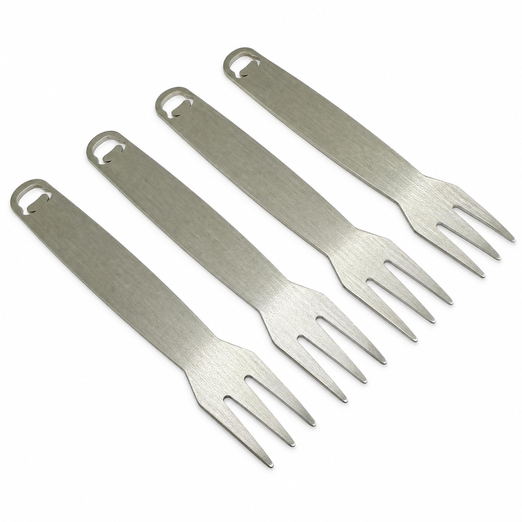 OXNFEIA® Chip Forks Stainless Steel Pack of 4 without Wooden Box - Rustproof and Durable