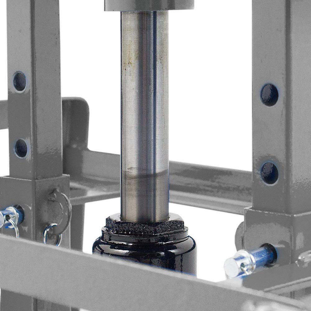 BITUXX® 2 Stück Auto PKW KFZ Auffahrrampen Set mit Wagenheber hydraulisch Höhenverstellbar Wartungsrampe Hebebühne Rampe Auffahrrampe Auffahrbock in Dunkelgrau