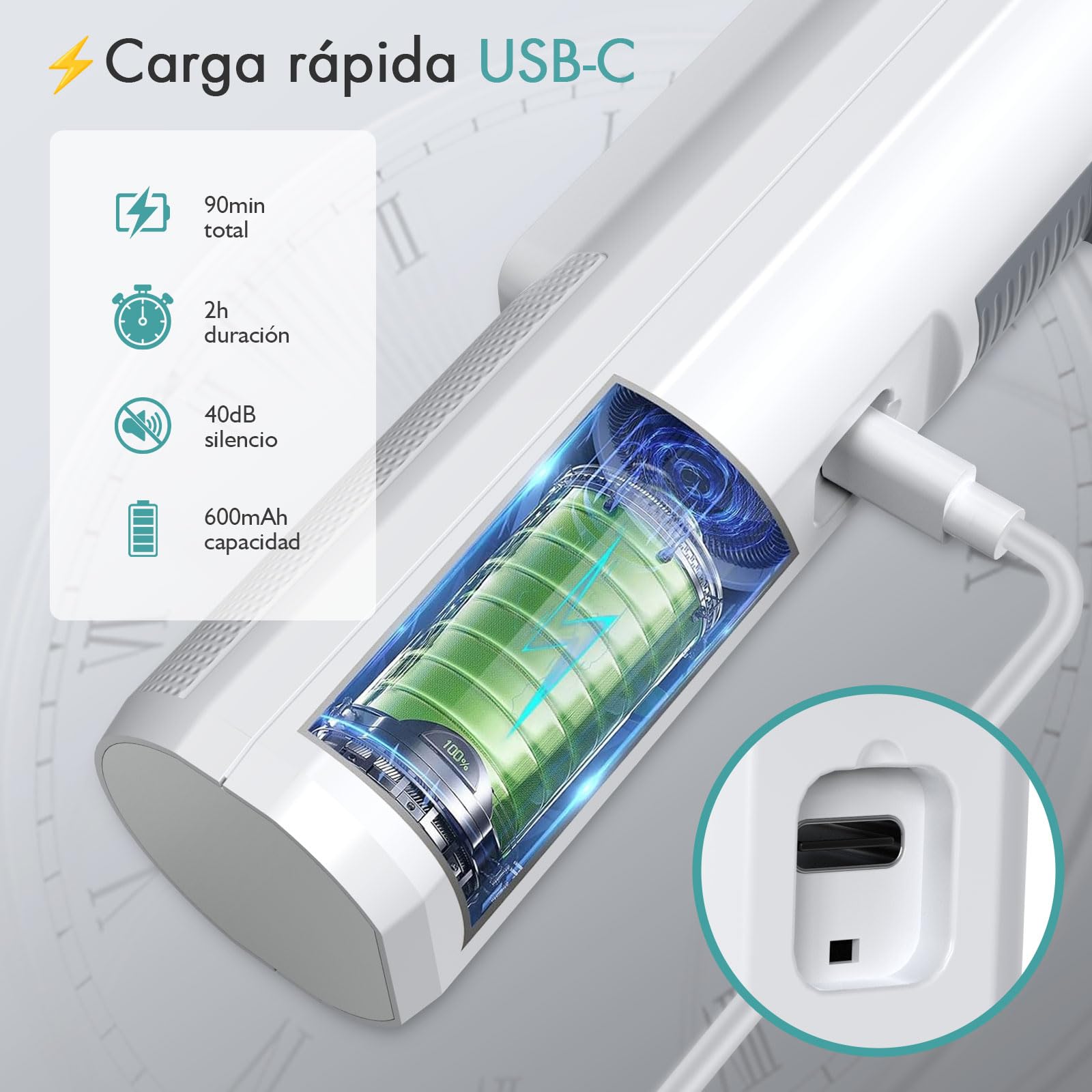 Aspirador Nasal Bebe Electrico X60 con 5 Niveles, Pantalla LED y Musica