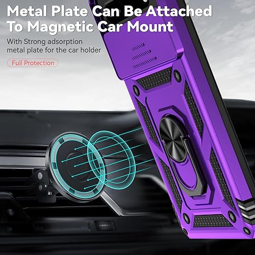 Miniatura 3 de Funda para teléfono Google Pixel 6a, Pixel 6a, con protectores de pantalla y funda para cámara, grado militar de 16 pies. Funda a prueba de caídas