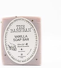 The Bare Bar Vanilla Soap Bar - 100 gm | Natural & Organic Handmade Bathing Soap for men and women | Paraben and Sulphate free | Vegan Soap with Essential Oils