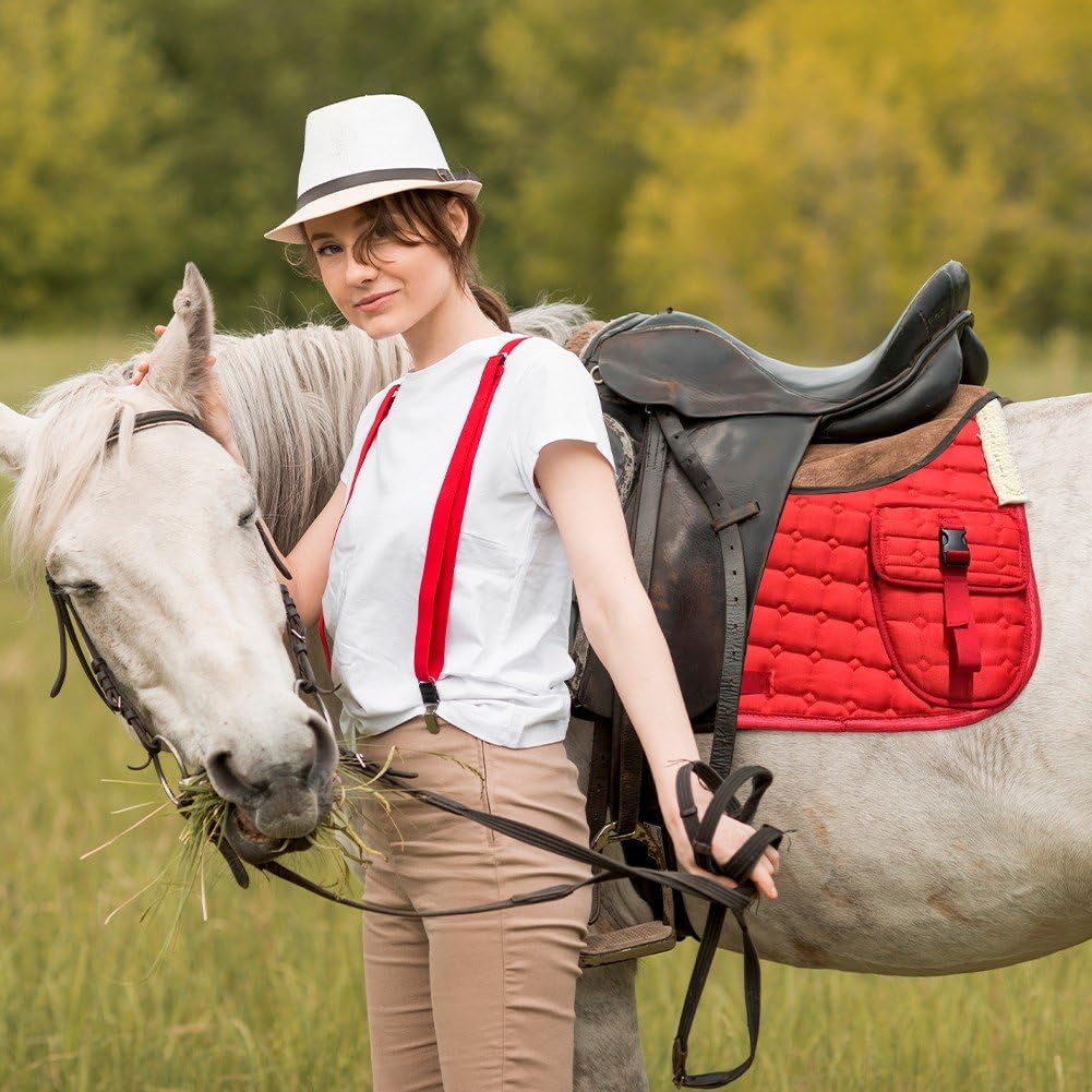 Mantilla Acolchada De Vellón para Doma Clásica, Acolchada Y Gruesa, con Bolsillos, para Caballos Ingleses