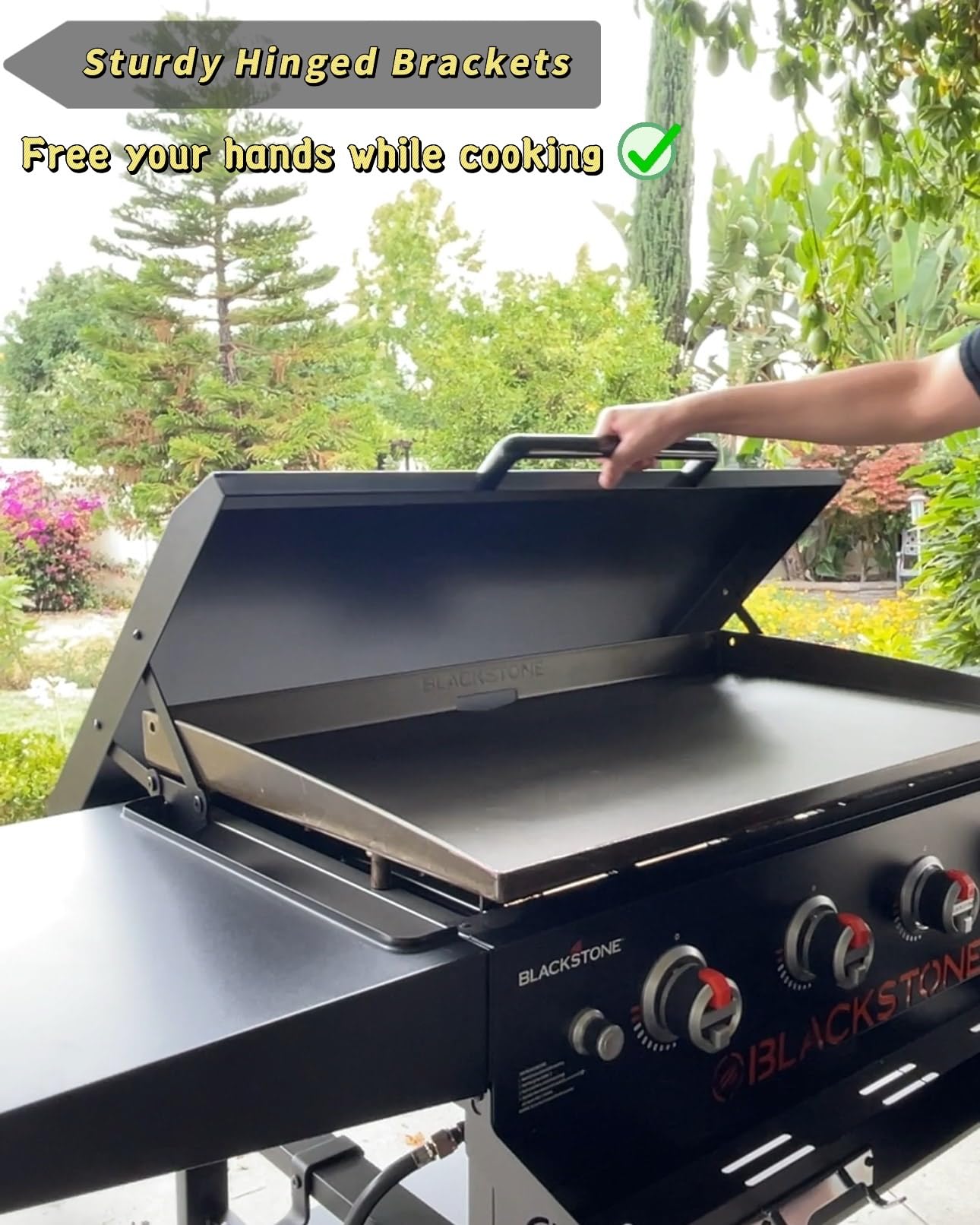 Amazon.com: Jforest 36 inch Griddle Hard Lid, Hinged Cover
