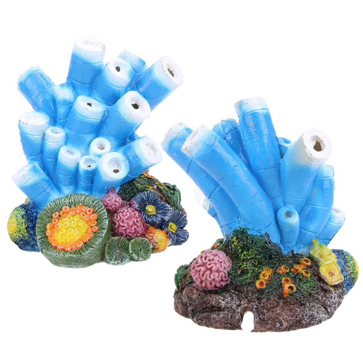 Piedra de Burbujas de Aire para Acuario Rendimiento de Oxígeno Olor, Decoración de Peceras de Resina para Ornamento y Mejora del Ambiente Acuático