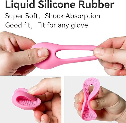 Miniatura 10 de Paquete de 2 protectores de pulgar de béisbol para bateadores profesionales, ayuda de entrenamiento de swing de bateo, protector de pulgar de