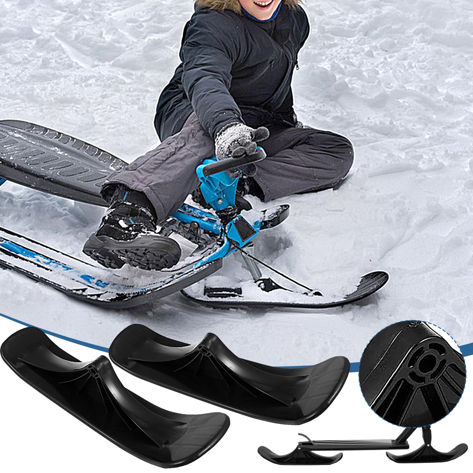 Patines de nieve plegables 38 x 11 cm para esquiar al aire libre