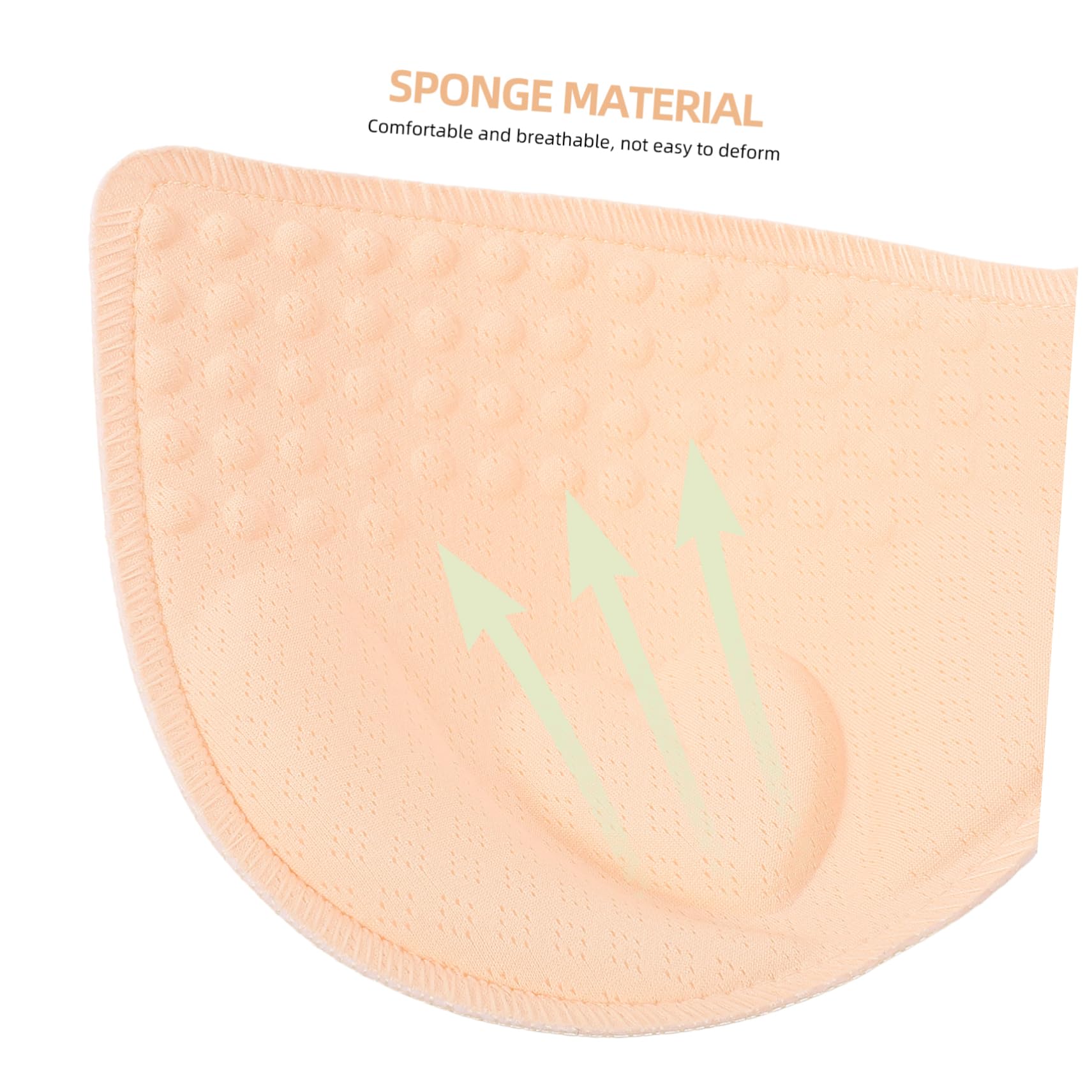 Holibanna Almohadillas Para Sujetador Deportivo Pegatinas Contenedores De Almacenamiento De Despensa Sillones Reclinables Varita Mágica Ramequines Plato Beige Esponja