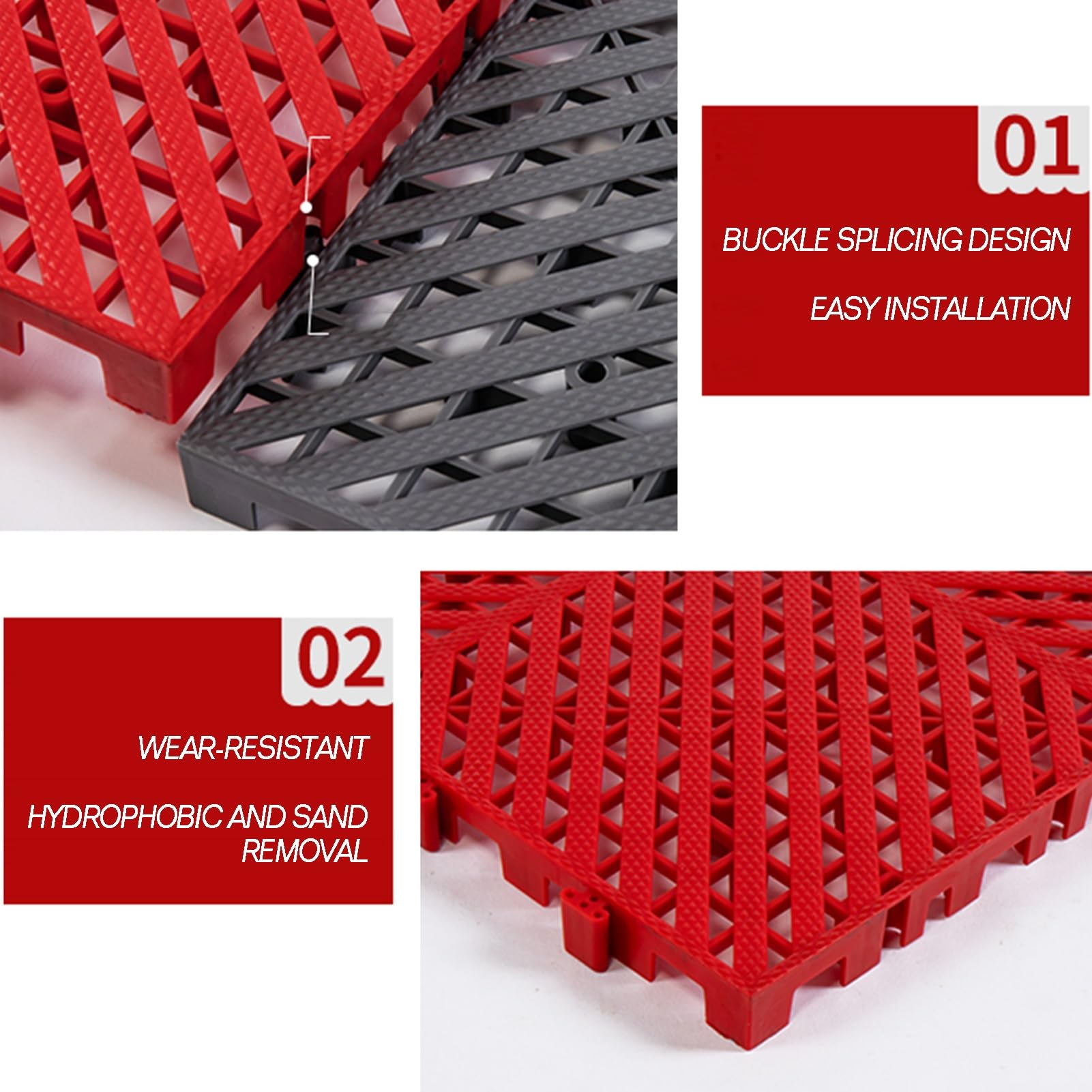 in elkaar grijpende tegels 12 stuks vloertegels drainage vloertegels vloertegels 30 x 30 cm vierkante vloertegels voor buiten patio pvc vloertegels badkamer zwembad toilet grijs | NL in elkaar grijpende tegels 12 stuks vloertegels drainage vloertegels vloertegels 30 x 30 cm vierkante vloertegels voor buiten patio pvc vloertegels badkamer zwembad toilet grijs | NL
