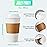 JOLLY PARTY [50 Pack] 16 oz Paper Coffee Cups, Disposable Paper Coffee Cup with Lids, Sleeves, and Stirrers, Hot/Cold Beverage Drinking Cup for Water, Juice or Tea, Suitable for Home, Shops and Cafes