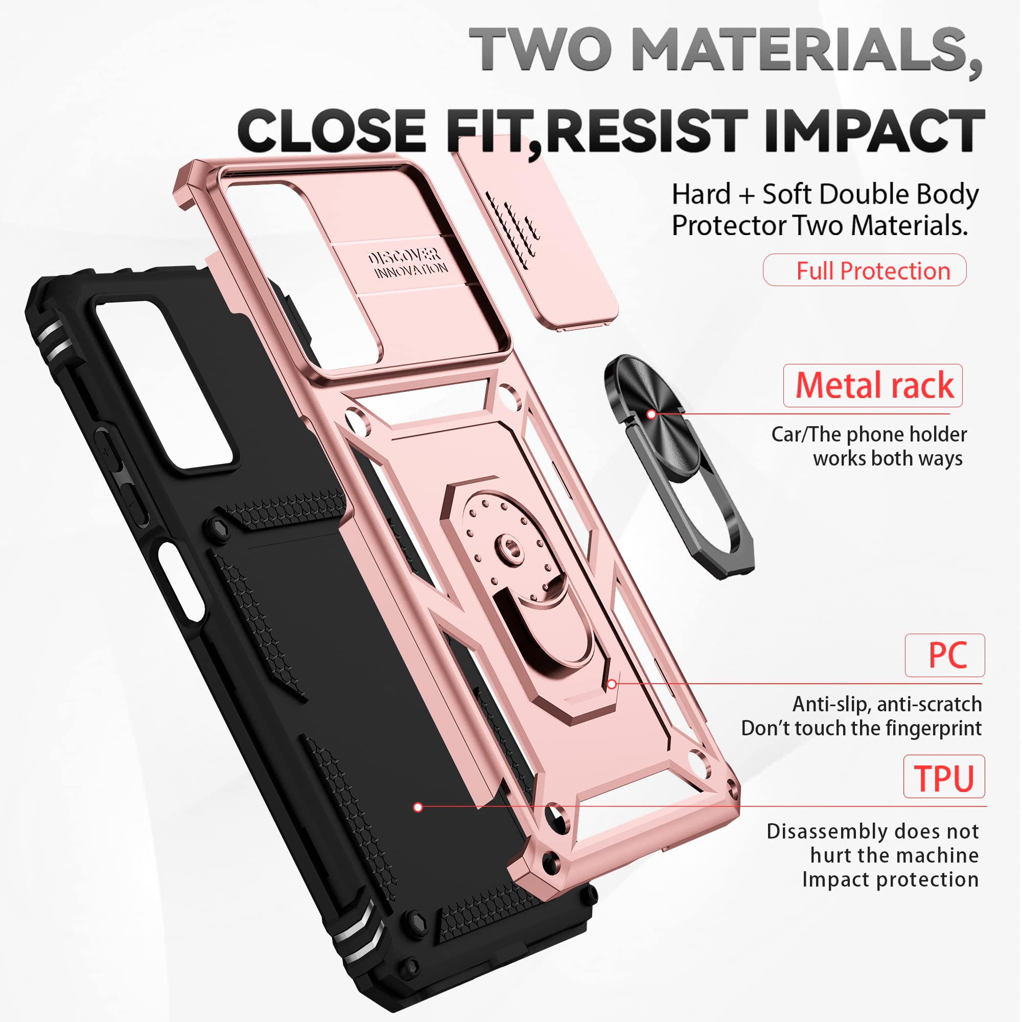 Asuwish Cover per Xiaomi Redmi Note 12 Pro 4G/Redmi Note 11 Pro 5G con Pellicola Vetro Temperato Vetrino Magnetica Anello Supporto Resistente Note11 11Pro 11E 2201116SG Custodia Case Nero