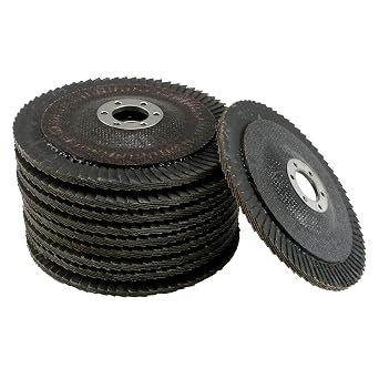 uxcell Flap Disc, 240 Grit 4" x 5/8" Abrasive Grinding Wheel Flap Sanding Disc Aluminum Oxide 10pcs