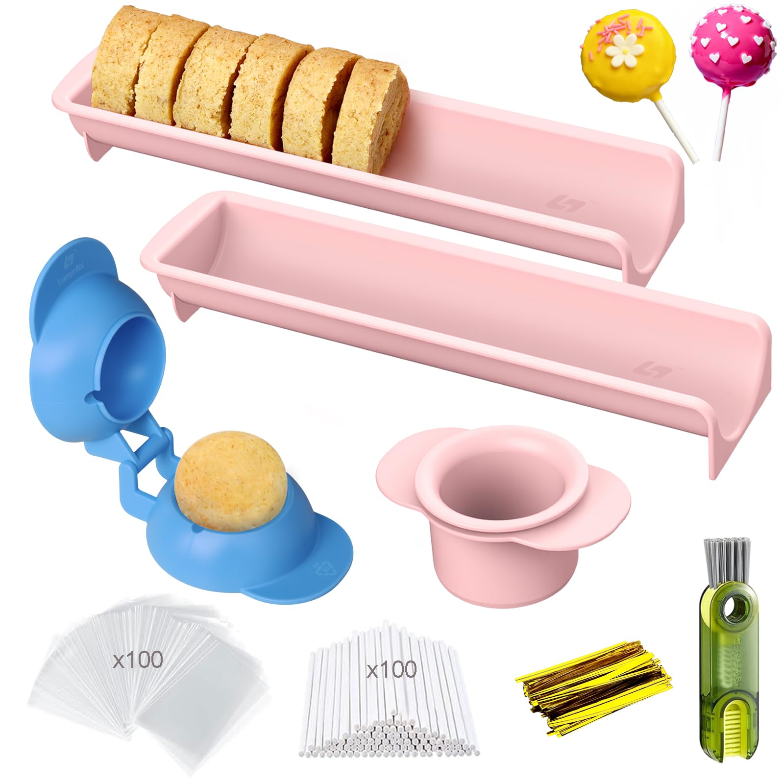 Lumyrilix 305Pcs Cake Pop Mold Kit