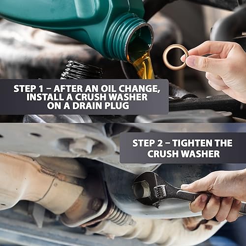 Vista 98 de Kit de juntas de servicio de arandela de trituración de tapón de drenaje de caja de transferencia y diferencial, repuesto para Toyota/Lexus