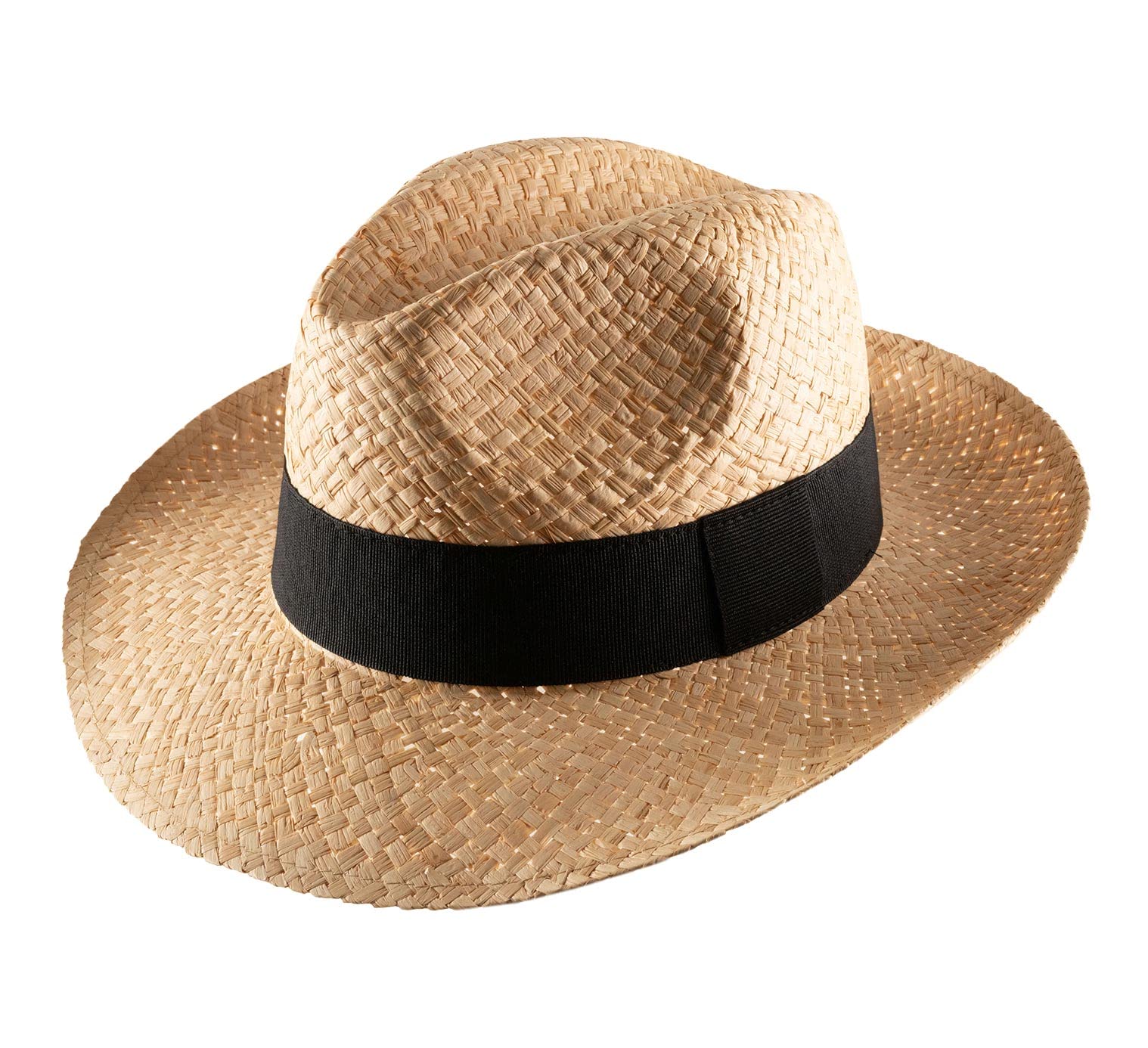 Classic Italy - Fedora Hat Classic Raffia Large - Size 54 cm