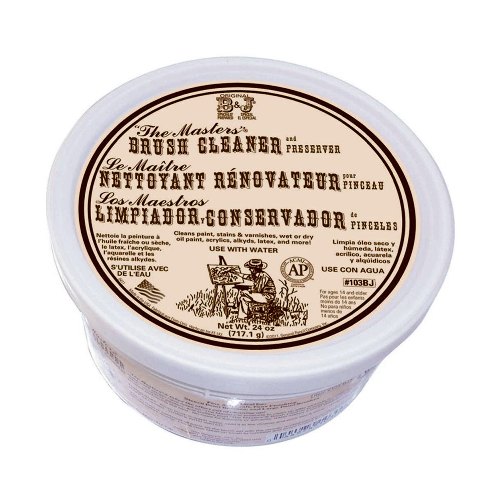 General Pencil The Masters Brush Cleaner and Preserver Tub, 24-Ounce