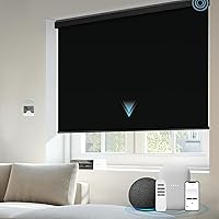 Vista 13 de Persianas motorizadas de filtrado de luz compatibles con Alexa Google, persianas inteligentes automáticas, control remoto, 70% opacas, color blanco