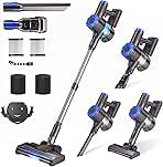 Cordless Vacuum Cleaner, Super Power Suction Stick Vacuum Cleaners with 2200 mAh Battery,8-in-1 Lightweight Self-Standing, 35 Mins Runtime for Home Low-Pile Carpet Pet Hair