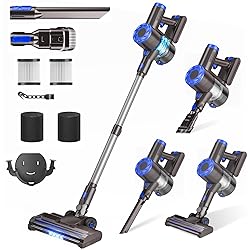 AIRDIYA Cordless Vacuum Cleaner, Super Power Suction Stick Vacuum Cleaners with 2200 mAh Battery,8-in-1 Lightweight Self-Standing, 35 Mins Runtime for Home Low-Pile Carpet Pet Hair