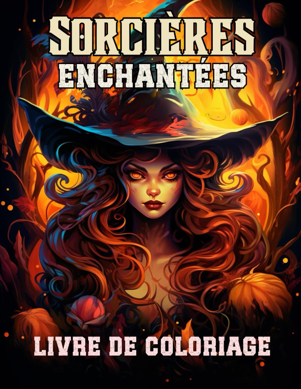 Sorcières Enchantées – Livre de Coloriage Adulte : 50 Portraits Mystiques et Féminins: Illustrations détaillées de sorcières, magie, fantastique et dark fantasy – Art thérapie et détente