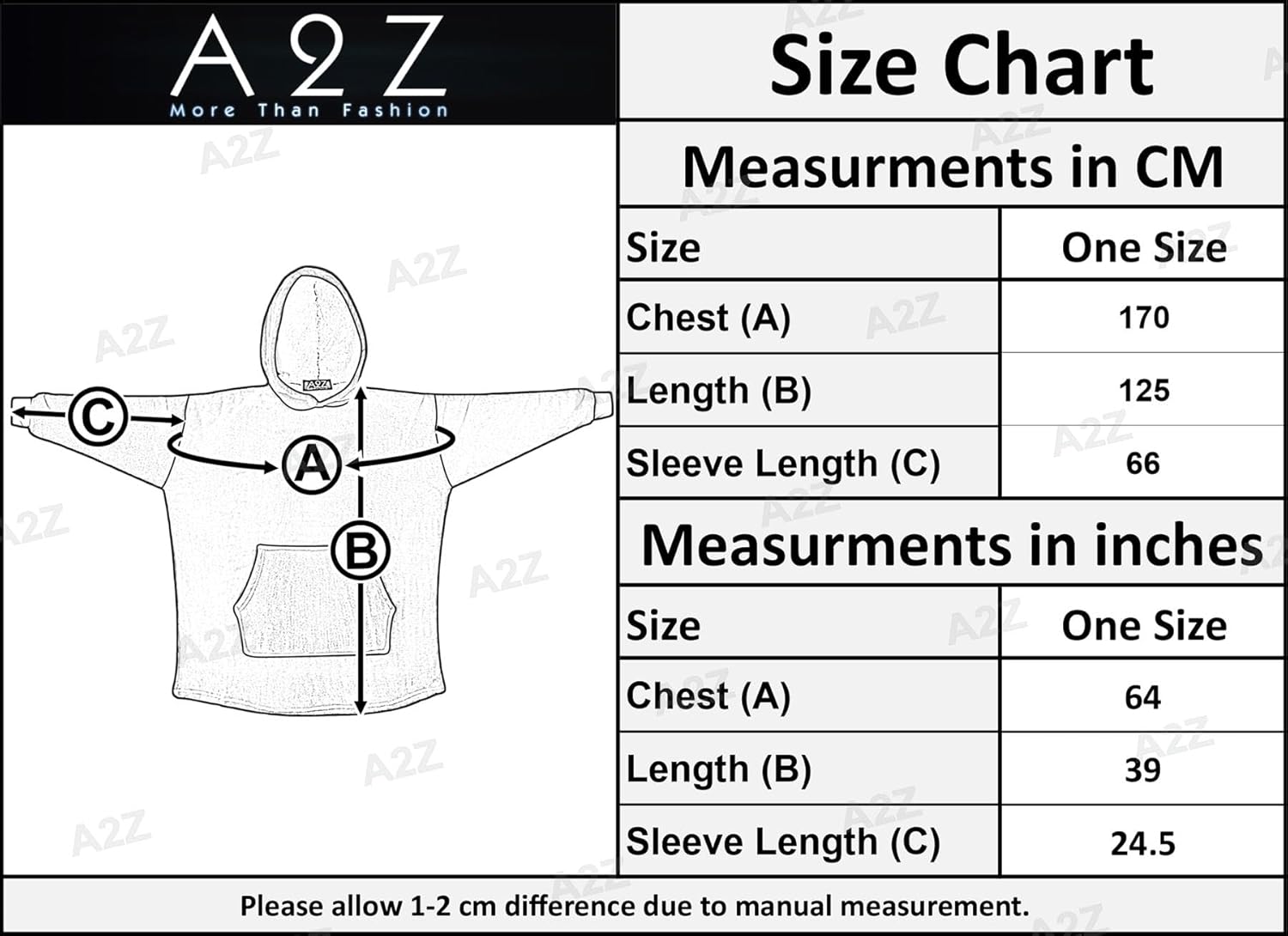 A2Z Unisex Oversized Hoodie Snuggle with Plush Sherpa Fleece Lining Stylish Men & Women Ultimate Comfort Hooded Sweatshirt