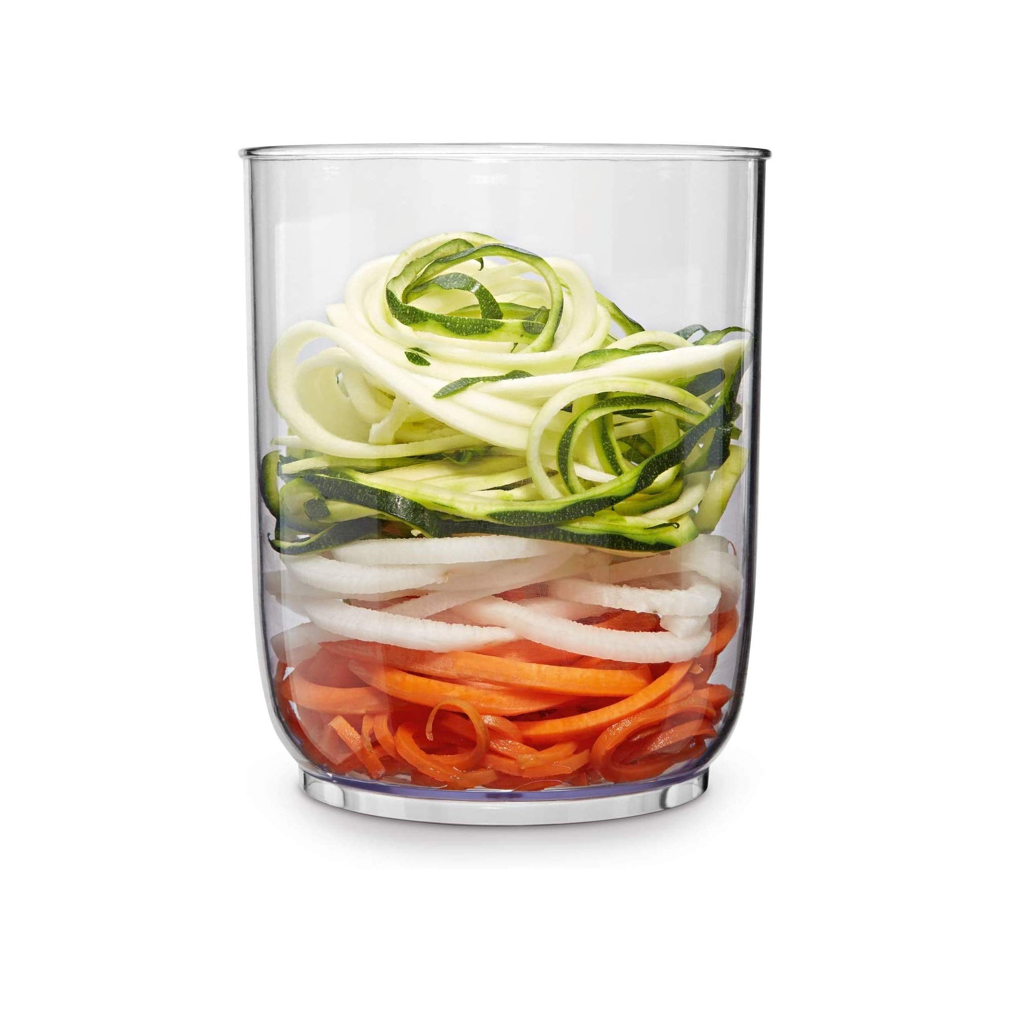 WMF Kult Pro Gemüsenudeln Spiralschneider elektrisch mit Citruspresse, Gemüsespaghettischneider, Zoodle Maker, Zucchini Nudeln Schneider, 3 Schneideinsätze, Auffangbehälter