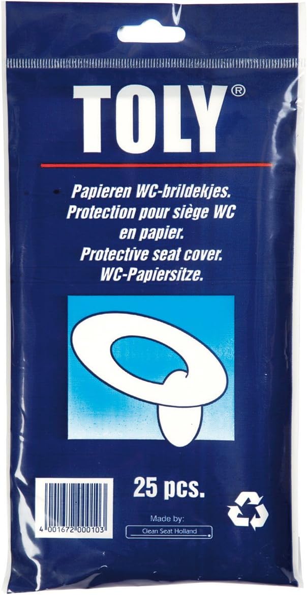 Toly Self-Flushing Paper Toilet Seat Covers (1 Packs of 25 Covers)