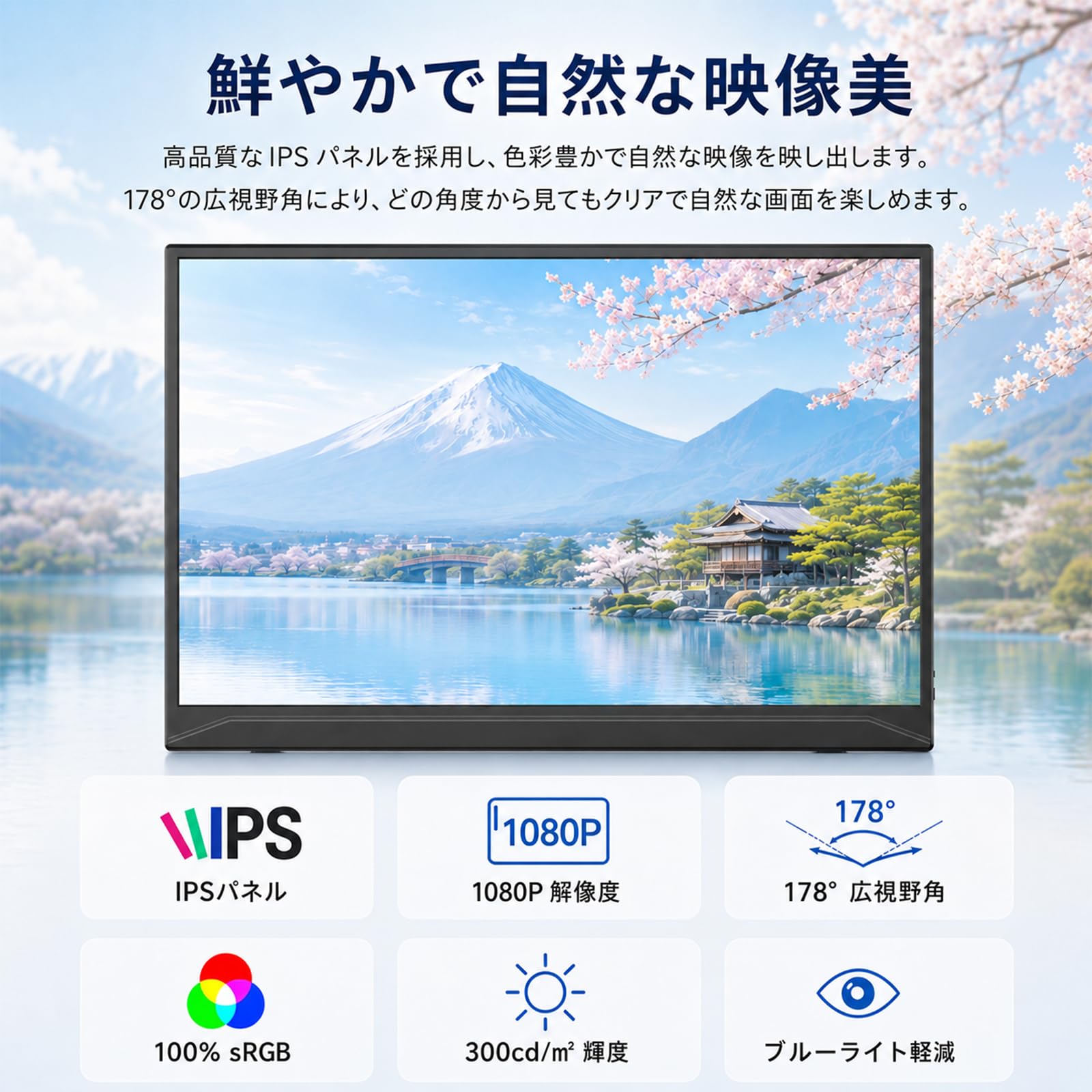 Amazon.co.jp: XUNDEFINED ワイヤレス モバイルモニター 15.6インチ
