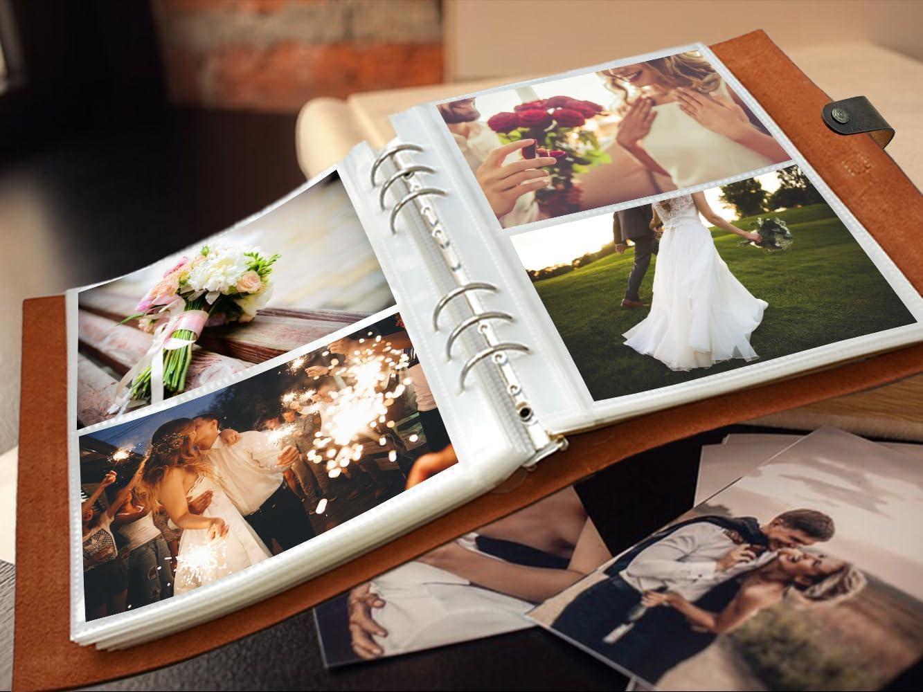 Album fotograficzny z prawdziwej skóry, 10 x 15 cm, na 200 zdjęć, album do scrapbookingu z miejscem do pisania 30 papierów, podróż rodzinna, ślub, dzieci, ukończenie szkoły, ultradźwięki, prezent na