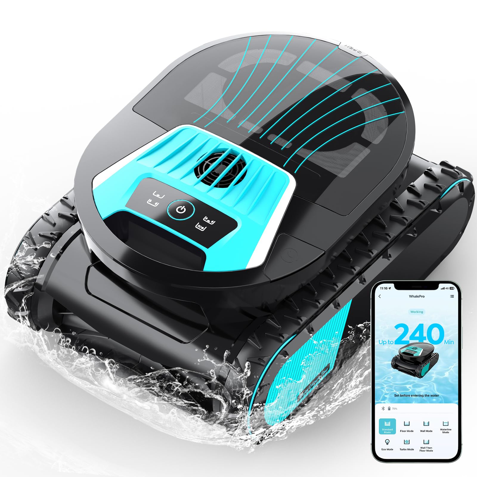 Pleco Pro Cordless Robotic Pool Cleaner