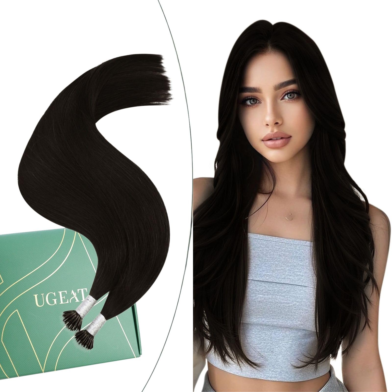 Ugeat Bondings Extensions Echthaar Remy Extensions Echthaar Bondings Haarverlängerungen Pre Bonded Hair