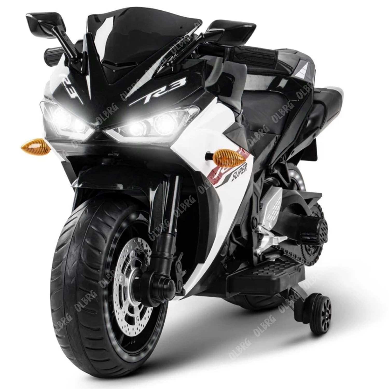 OLBRG R3 Sports Kids Electric Bike Black - Image 1