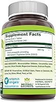 Vista 3 de Herbal Secrets Bromelain Supplement 500 Mg Tablets Supplement Non-GMO Gluten Free Made in USA (240 Count)