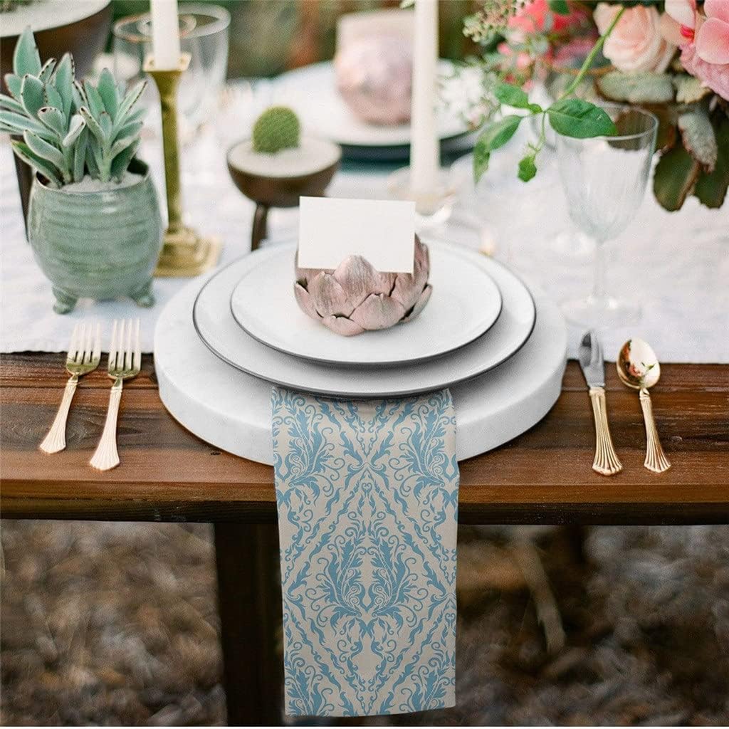 Retro Table Napkin Cloth Set Wedding Party Handkerchief Restaurant Supplies Christmas Napkins(4pcs)