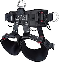 SOB Tree Climbing Harness - Adjustable CE Certified Safety Harness for Rock Climbing, Arborist Work, Rescue & Rappelling (22KN Strength)