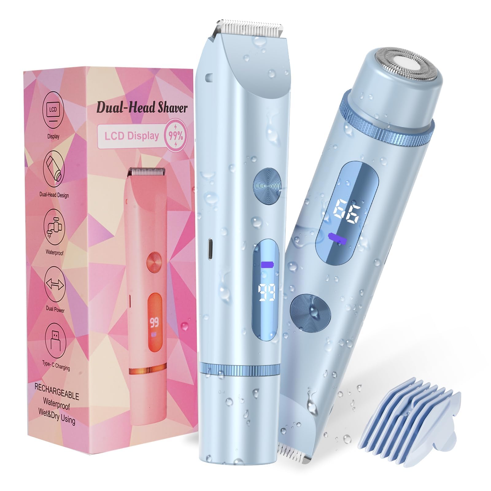 FANKRUAI 2-in-1 Bikini Trimmer