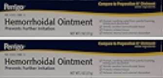 Hemorrhoidal Pain Relief Ointment Generic for Preparation H for Fast Relieves of Internal and External Hemorrhoid Symptoms 2 oz. Per Tube Pack of 2 Total 4 oz.