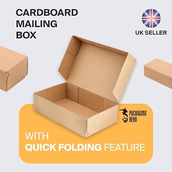 Packaging Hero 12 x 8 x 4 Corrugated Cardboard Mailing Boxes, shipping boxes, gift boxes, e-commerce boxes with free clear round stickers (Pack of 9)