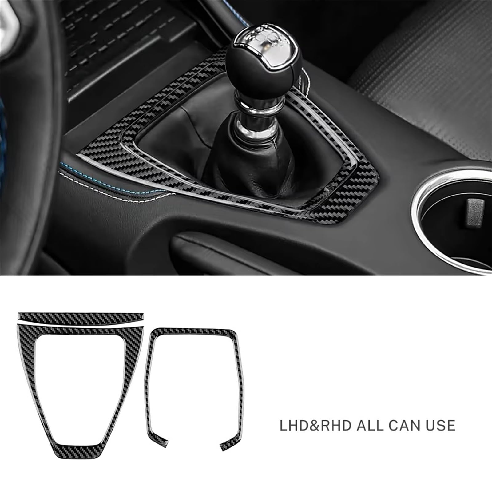 Rivestimento Centrale Compatibile Con Ford Per Mustang GT 2024 2025 LHD RHD Cambio Manuale Automatico Pannello Adesivo Copertura Trim Accessori Per Interni Auto