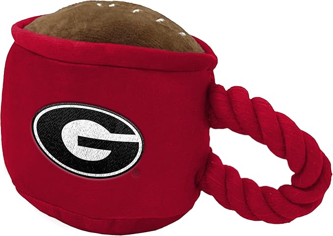 Juguete para Perro ShopInstaPets Georgia Bulldogs Taza de Café con Chillido miniatura 2