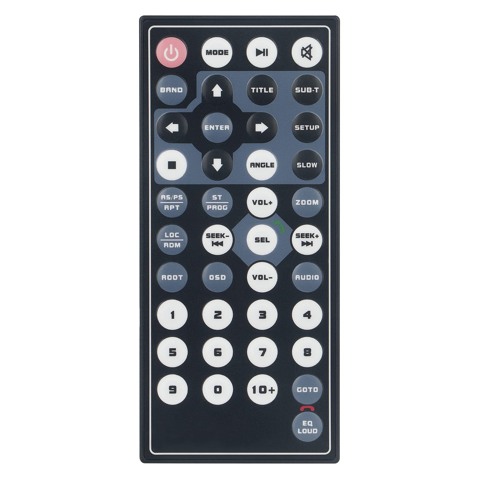 Replacement Remote Control For Dual XDCPA9BT, XDCP97BT, ACPM6628BT & DMCPA79BT Audio Systems